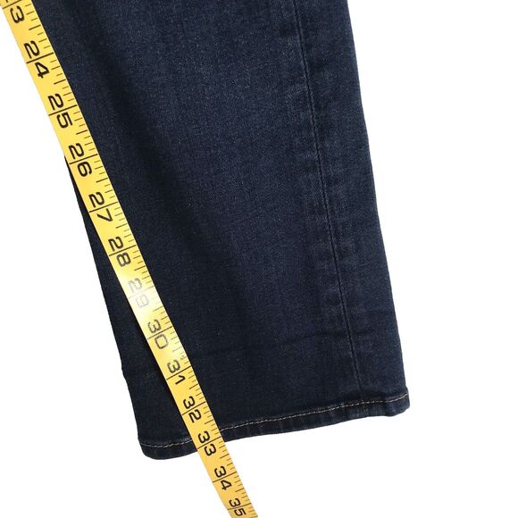 TRUE RELIGION Cora Jean Women 27 x 33 Tall Straight Slim Stretch Dark Blue Denim - Picture 7 of 15